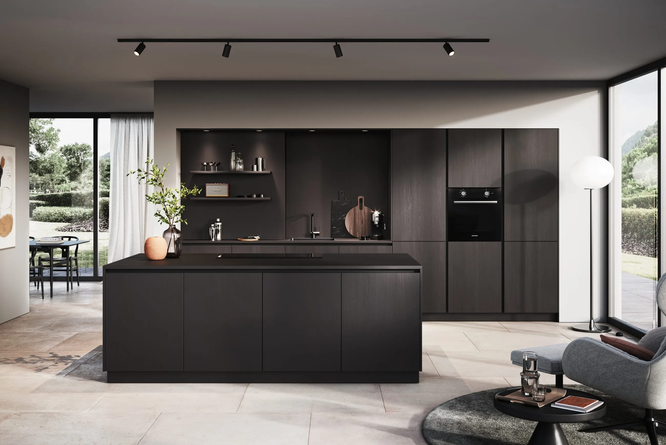 Häcker Systemat — 2938 av 2040 gl feineiche schwarz