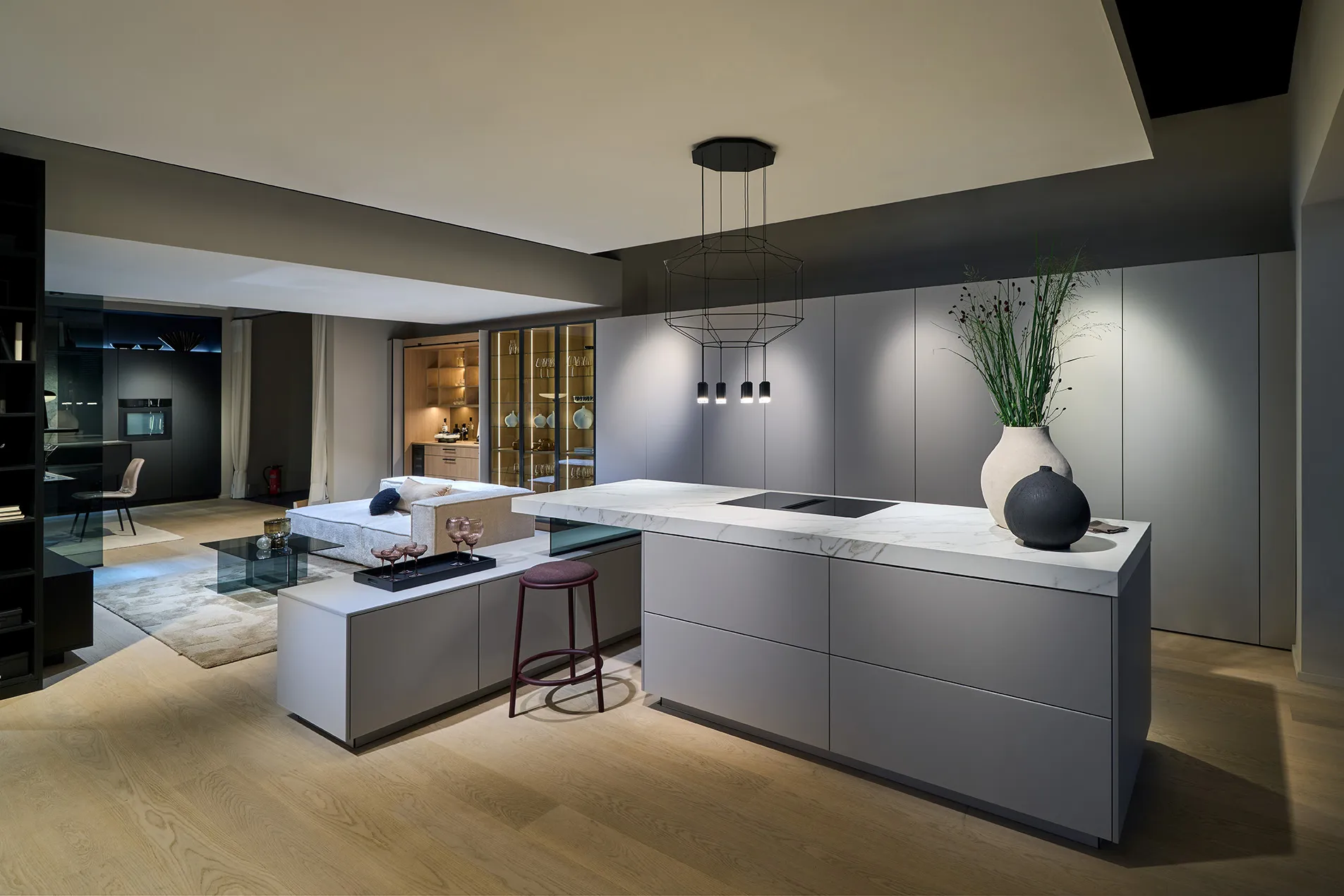 Häcker Systemat — av5015 sandbeige av1090 feineiche