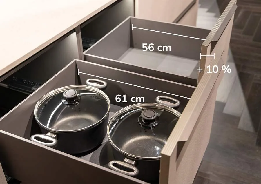 Häcker engineering — 61 cm Deep Drawers