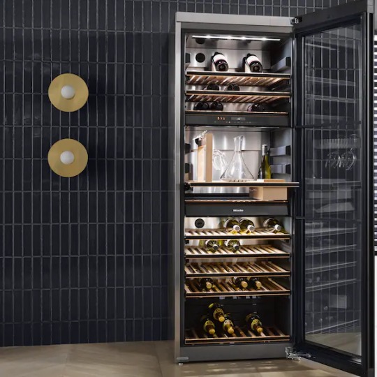 Miele Master Cool Series Built-In Dual Zone Wine Cooler available at Kitchen Stories Hyderabad, Vizag & Kochi